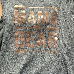 Mama bear hooded tunic sweatshirt